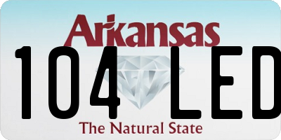 AR license plate 104LED