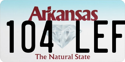 AR license plate 104LEF