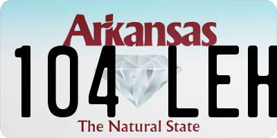 AR license plate 104LEH