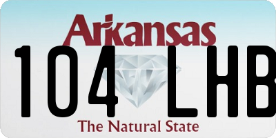 AR license plate 104LHB