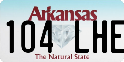 AR license plate 104LHE
