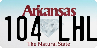 AR license plate 104LHL
