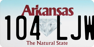 AR license plate 104LJW