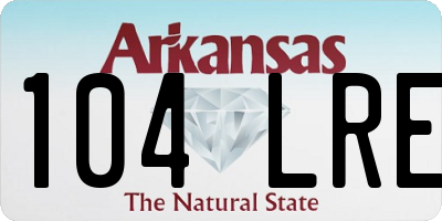 AR license plate 104LRE