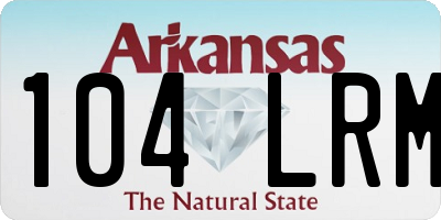 AR license plate 104LRM