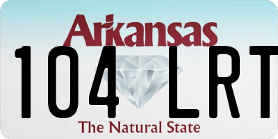 AR license plate 104LRT