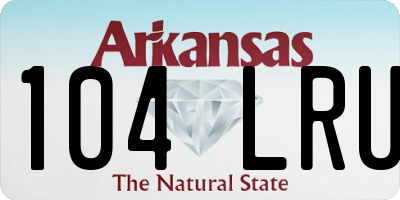 AR license plate 104LRU