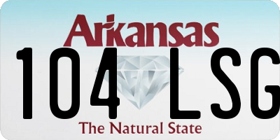 AR license plate 104LSG