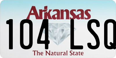 AR license plate 104LSQ