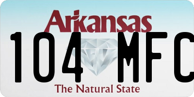 AR license plate 104MFC
