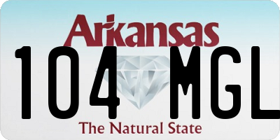 AR license plate 104MGL