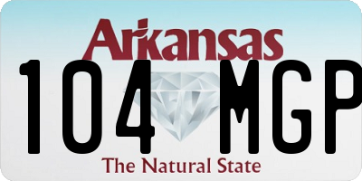 AR license plate 104MGP