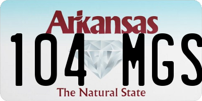 AR license plate 104MGS