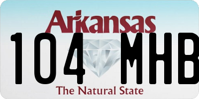 AR license plate 104MHB