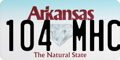 AR license plate 104MHC