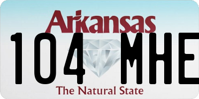 AR license plate 104MHE