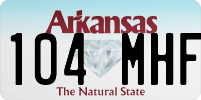 AR license plate 104MHF