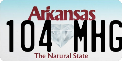AR license plate 104MHG