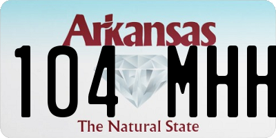 AR license plate 104MHH