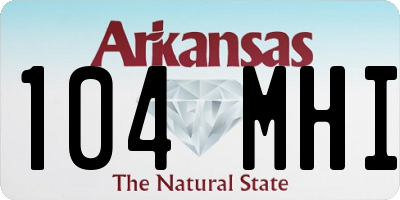 AR license plate 104MHI