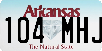 AR license plate 104MHJ