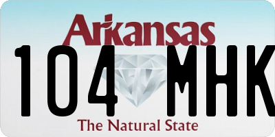 AR license plate 104MHK
