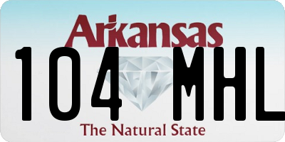 AR license plate 104MHL