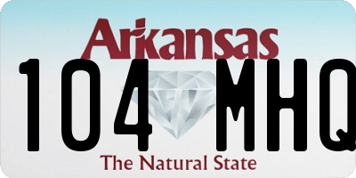 AR license plate 104MHQ