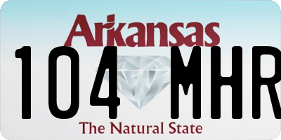 AR license plate 104MHR