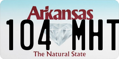 AR license plate 104MHT