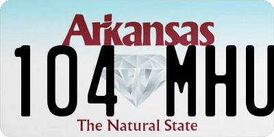 AR license plate 104MHU