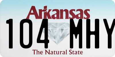 AR license plate 104MHY