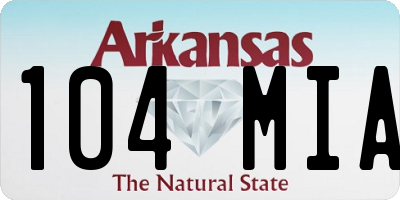 AR license plate 104MIA
