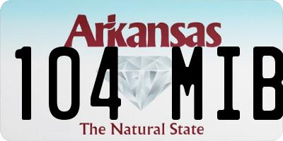 AR license plate 104MIB