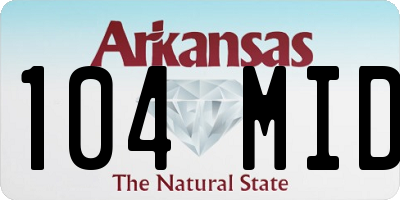AR license plate 104MID