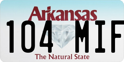 AR license plate 104MIF
