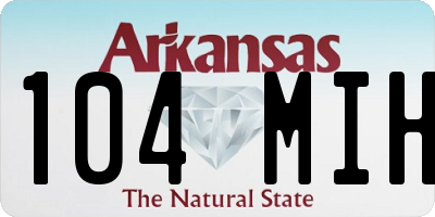 AR license plate 104MIH