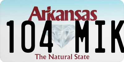 AR license plate 104MIK