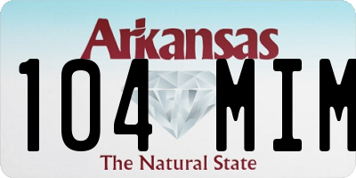 AR license plate 104MIM