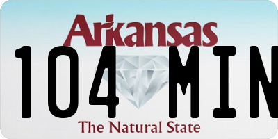 AR license plate 104MIN