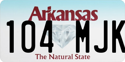 AR license plate 104MJK