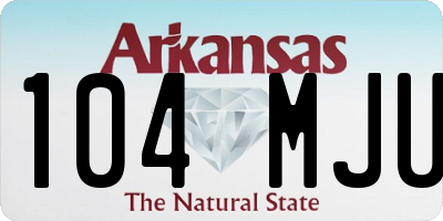 AR license plate 104MJU