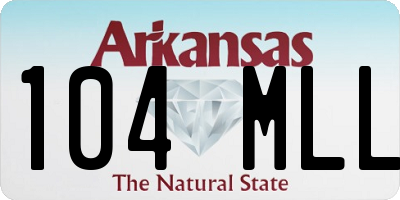 AR license plate 104MLL