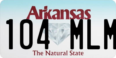 AR license plate 104MLM
