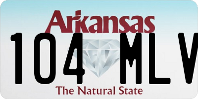 AR license plate 104MLV