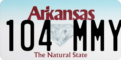 AR license plate 104MMY