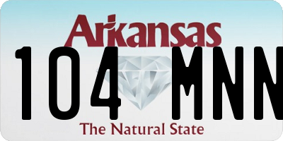 AR license plate 104MNN
