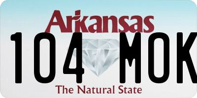 AR license plate 104MOK
