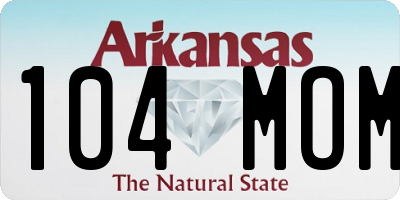 AR license plate 104MOM