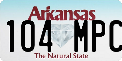 AR license plate 104MPC